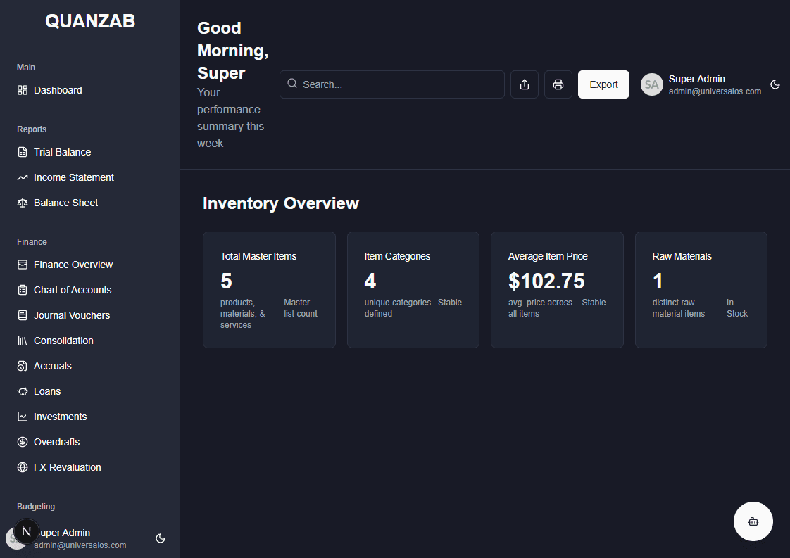 Inventory Screenshot